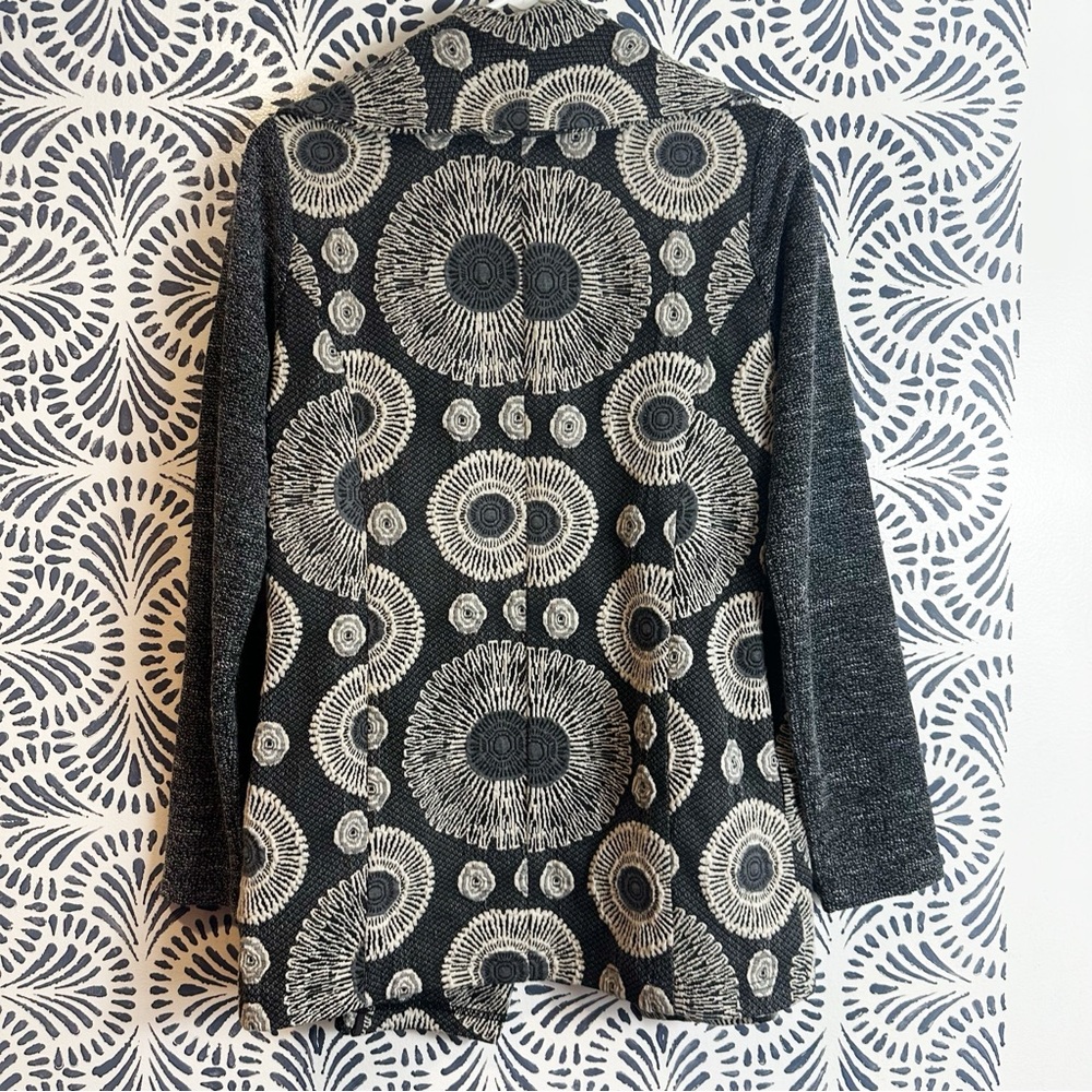 Mystree Bohemian Open Front Cardigan With Pockets FLAW - Picture 2 of 13
